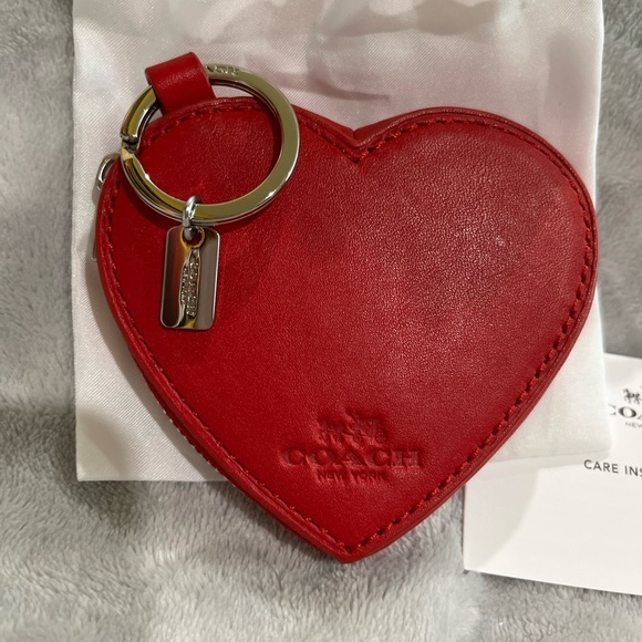 COACH leather Coin Purse and key holder or bag charm - Picture 4 of 7